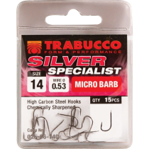 Carlige Trabucco Silver Specialist 15buc/plic/ Nr.10